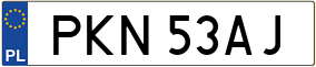 Trailer License Plate